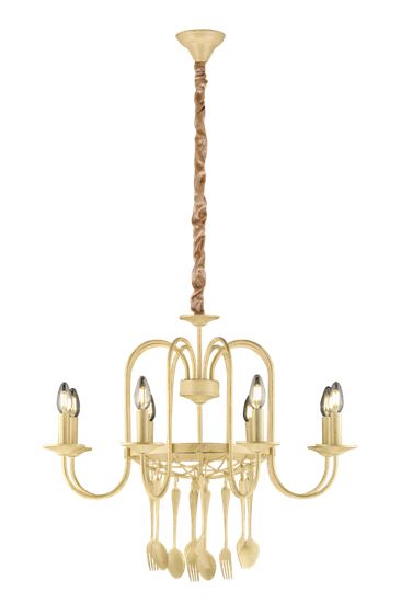 1701/8 BEIGE+GD (1) Люстра Veneto Luce