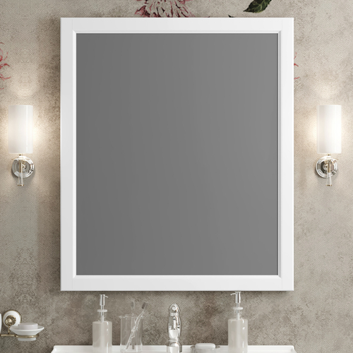 Зеркало Opadiris Омега 75 см 00-00007362 матовый белый