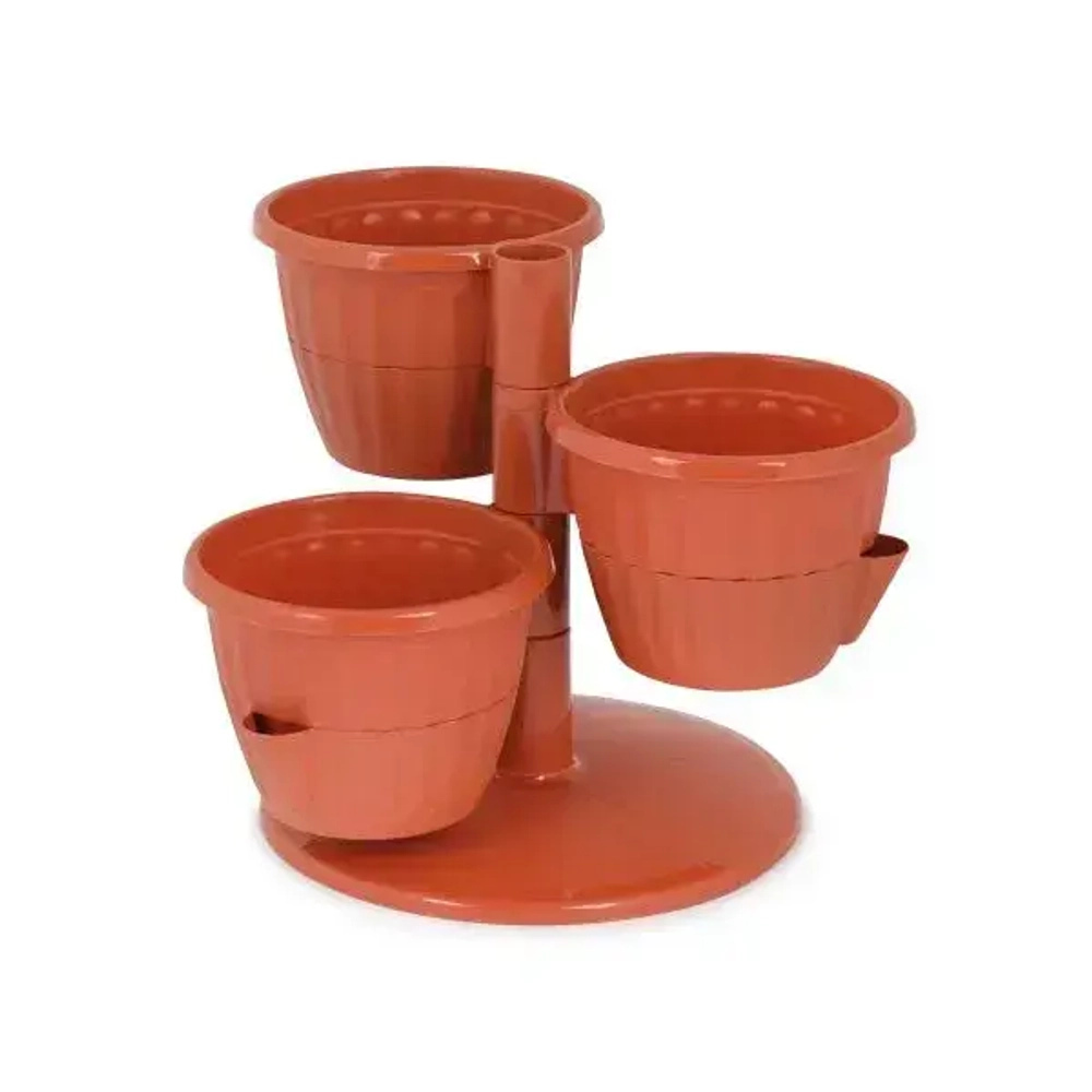 Горшок цв. Каскад 0,7л (терракотовый) (комплект 12 шт)