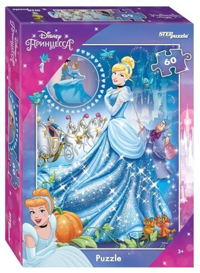 Пазл 60эл. "Золушка- 3" (Disney) (Степ пазл)