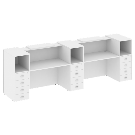 Onix Ресепшн O.R-K-13 Белый Бриллиант 3652*766*1187