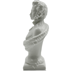 Скульптура Пушкин А.С., бюст. СССР, Дулевский фарфоровый завод, 1983. Автор Бржезицкая А.Д.