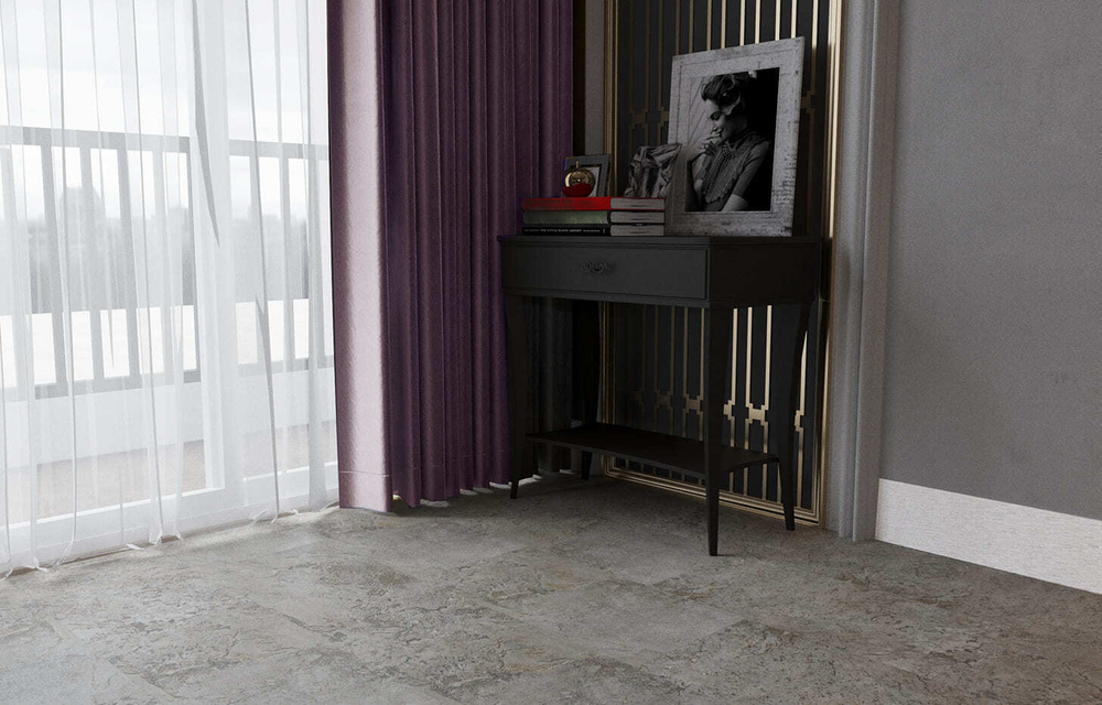 SPC StoneFloor Плитка Травертин Бежевый 234-1 НР