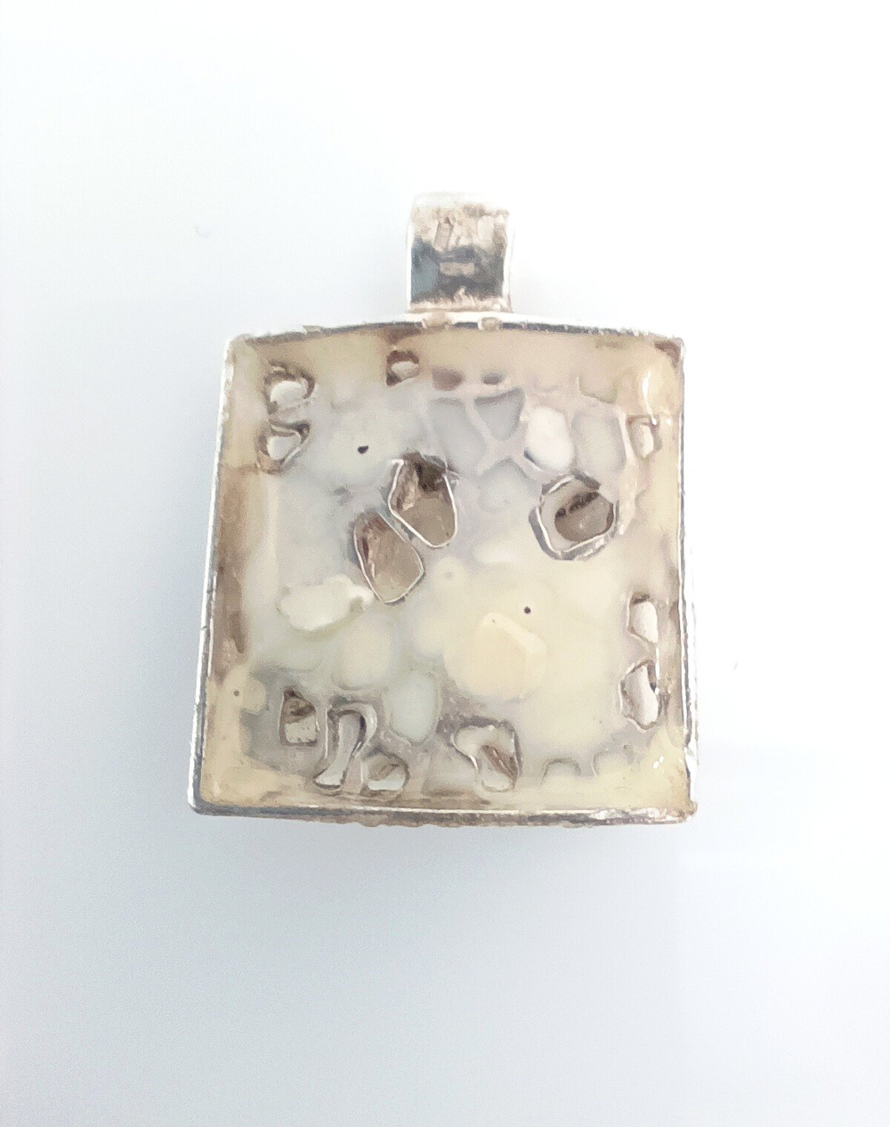 Подвеска Эстерелла с эмалью, серебро 925 пробы, родированная/Ф