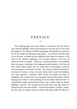 An elementary grammar; with full syllabary and progressive reading book, of the Assyrian language in the cuneiform type | Archibald Henry Sayce