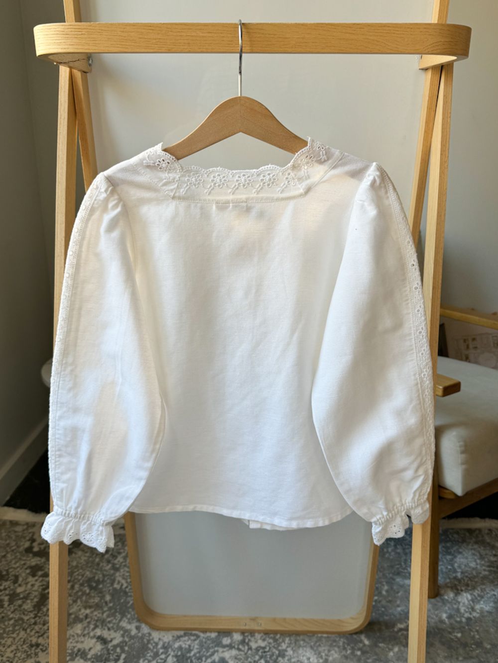 Блуза из хлопка и льна Little Cotton Clothes, 122