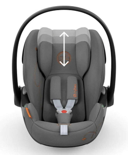 Коляска Cybex Coya Rosegold Frame Cloud G i-Size Lava Grey 2 в 1 Leaf Green с дождевиком и бампером