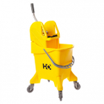 Ведро на колесах с универсальным отжимом, желтое, 31 л HQ Profiline