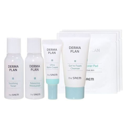 THE SAEM Набор для чувствительной кожи лица Derma Plan Travel Kit.