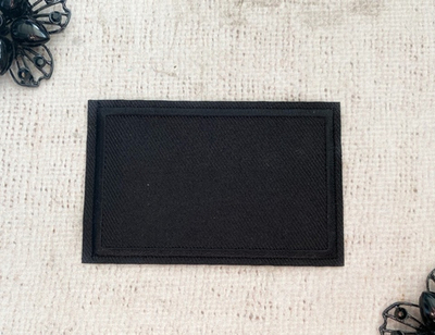 Термоаппликация, р. 8,3х5,5 см, чёрный