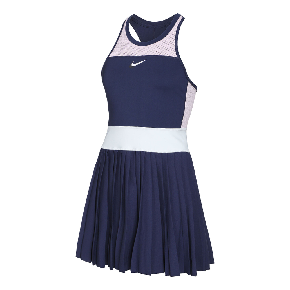 Женская теннисное платье Nike Court Dri-Fit Slam Dress Women - Dark Blue, Pink