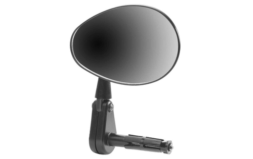 Зеркало заднего вида черное,крепление в ручку руля