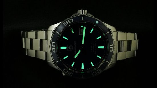 Tag Heuer WAK2111.BA0830 мужские механические часы AQUARACER ночью