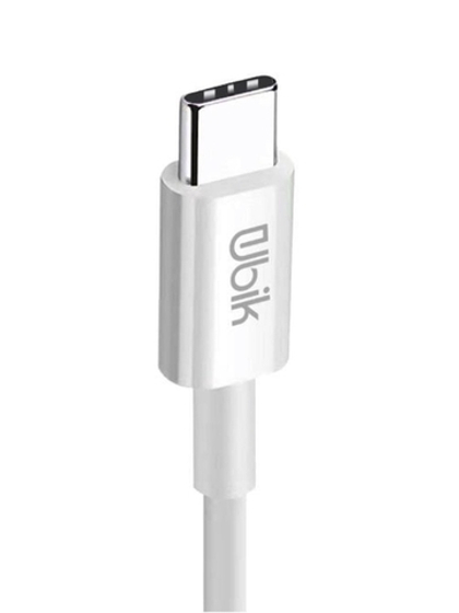 Кабель 1m USB/type-c 2A UC04W Ubik white