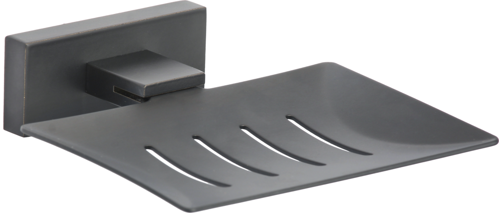 88021-C Мыльница настенная металл. (ЧЕРНЫЙ) GANZER (20/1шт)