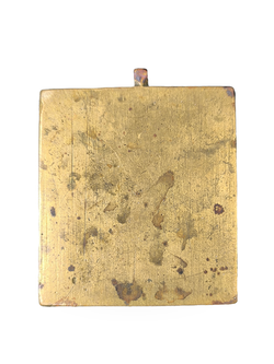 Антикварная икона литая "Рождество Христово"