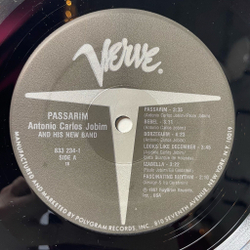 Винтажная виниловая пластинка LP Antonio Carlos Jobim Passarim (USA 1987)