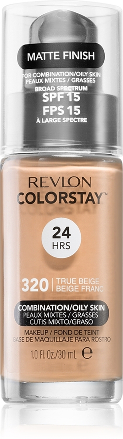 Revlon Cosmetics ColorStay - Долговечная матирующая тональная основа для жирной и комбинированной кожи, 30 ml