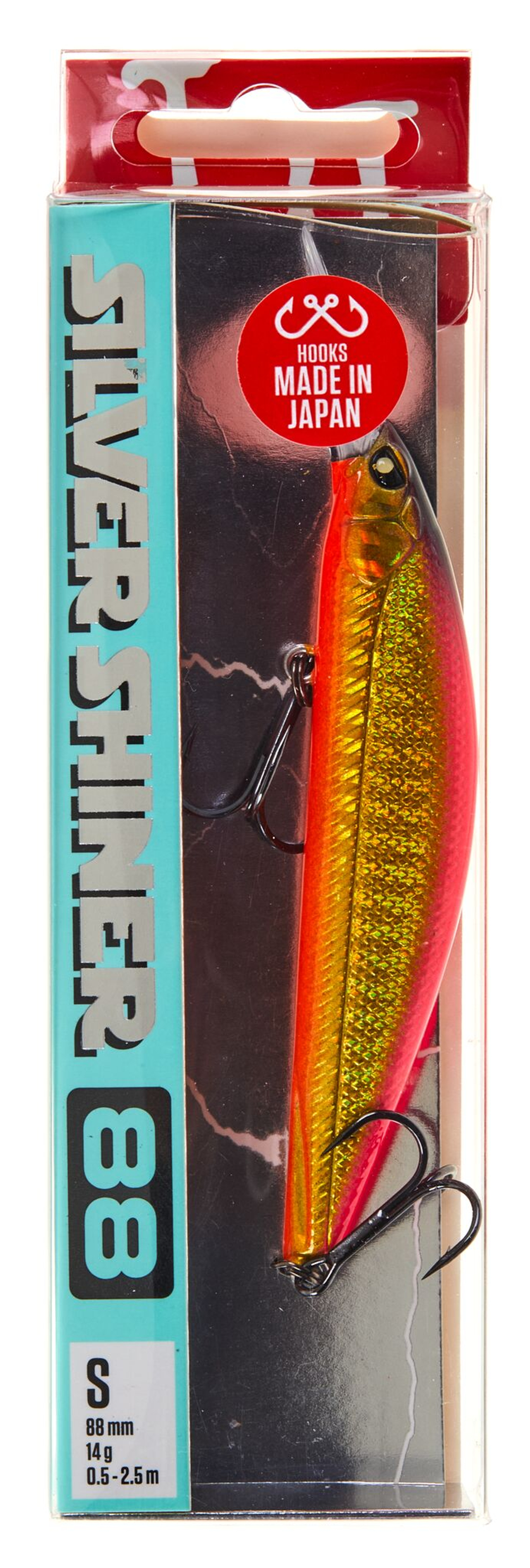 Воблер Lucky John Silver Shiner 88S, 8.8 см, 14 г, цвет 108