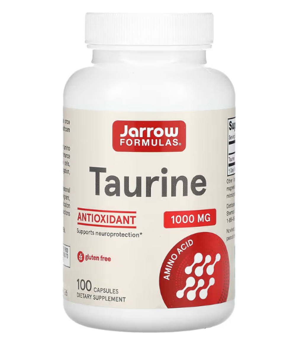 Jarrow Formulas, Таурин, 1000 мг, 100 капсул.