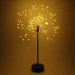 Фигура световая «Искра» 49 см с пультом, 100 ламп LED, 8 режимов на батарейках + USB питание, Теплый белый