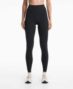 OYSHO Легинсы Comfortlux с высокой посадкой, длиной до щиколотки 65 см, с карманами, черный