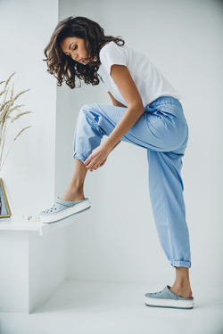 Брюки женские м539 сансара голубой1112