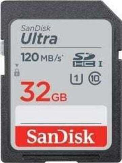 Карта памяти SanDisk Ultra SDHC 32GB UHS-I U1 A1, R 120 МБ/с