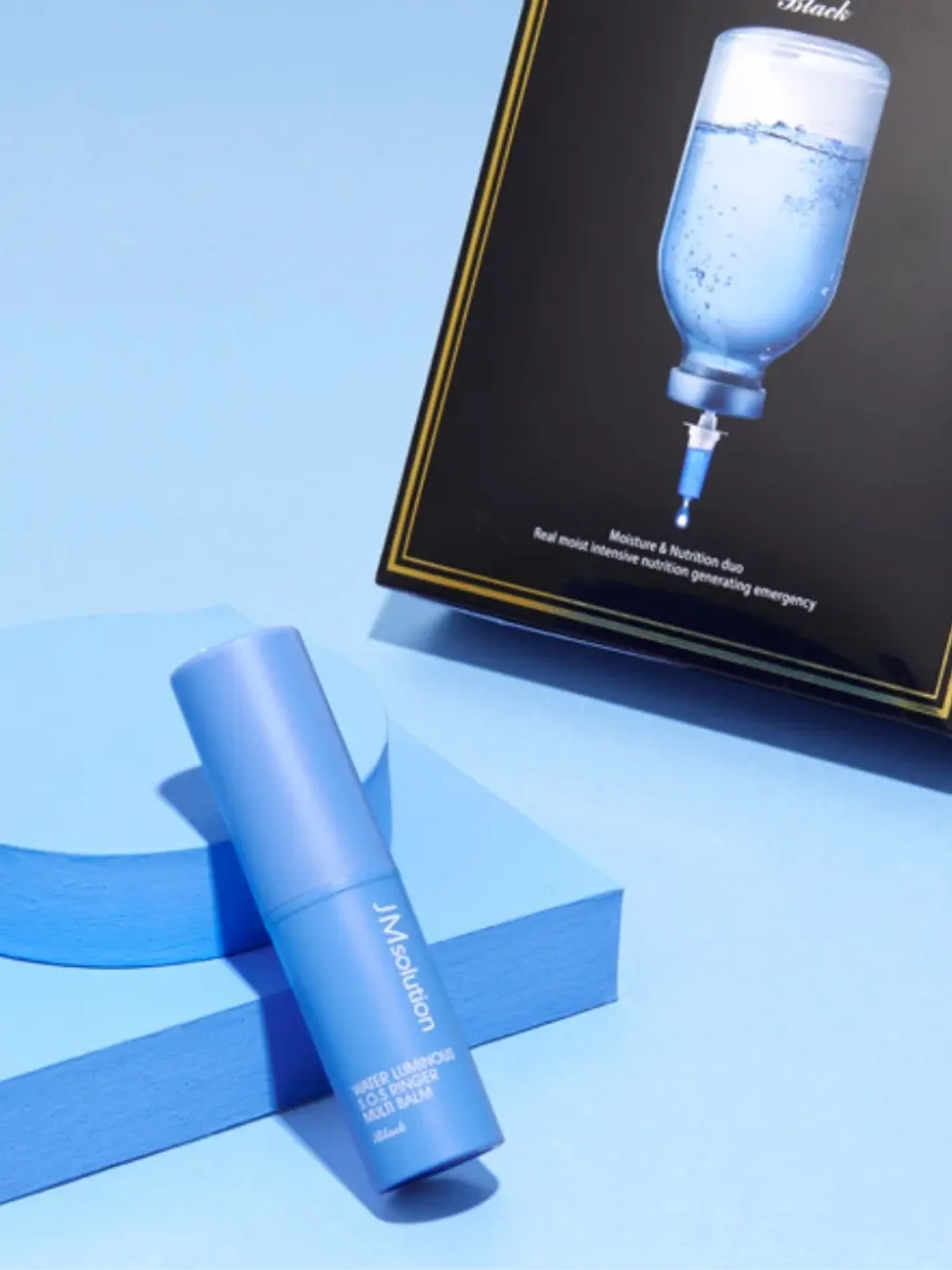 JMSOLUTION - БАЛЬЗАМ-СТИК ДЛЯ ЛИЦА УВЛАЖНЯЮЩИЙ WATER LUMINOUS S.O.S RINGER MULTI BALM BLACK, 10 МЛ