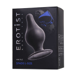 Черная анальная втулка 11см Erotist Toys Anal Plug Spade Size L