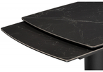 Керамический стол Woodville Бовер 180(220)x90 черный мрамор, черный, дуб натуральный