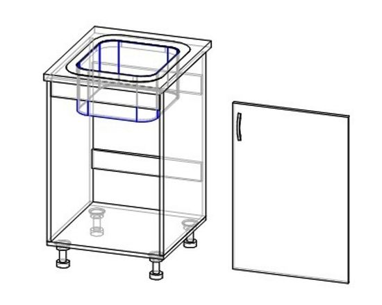 Стол кухонный  под мойку ТОКИО-22