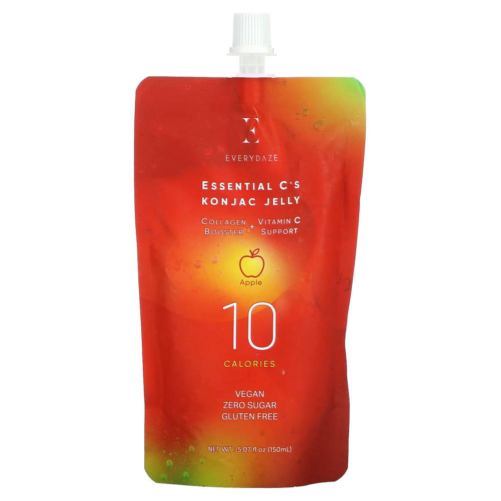Everydaze, Желейный напиток с конжаком от Essential C, яблоко, 150 мл (5,07 жидк. унц.)