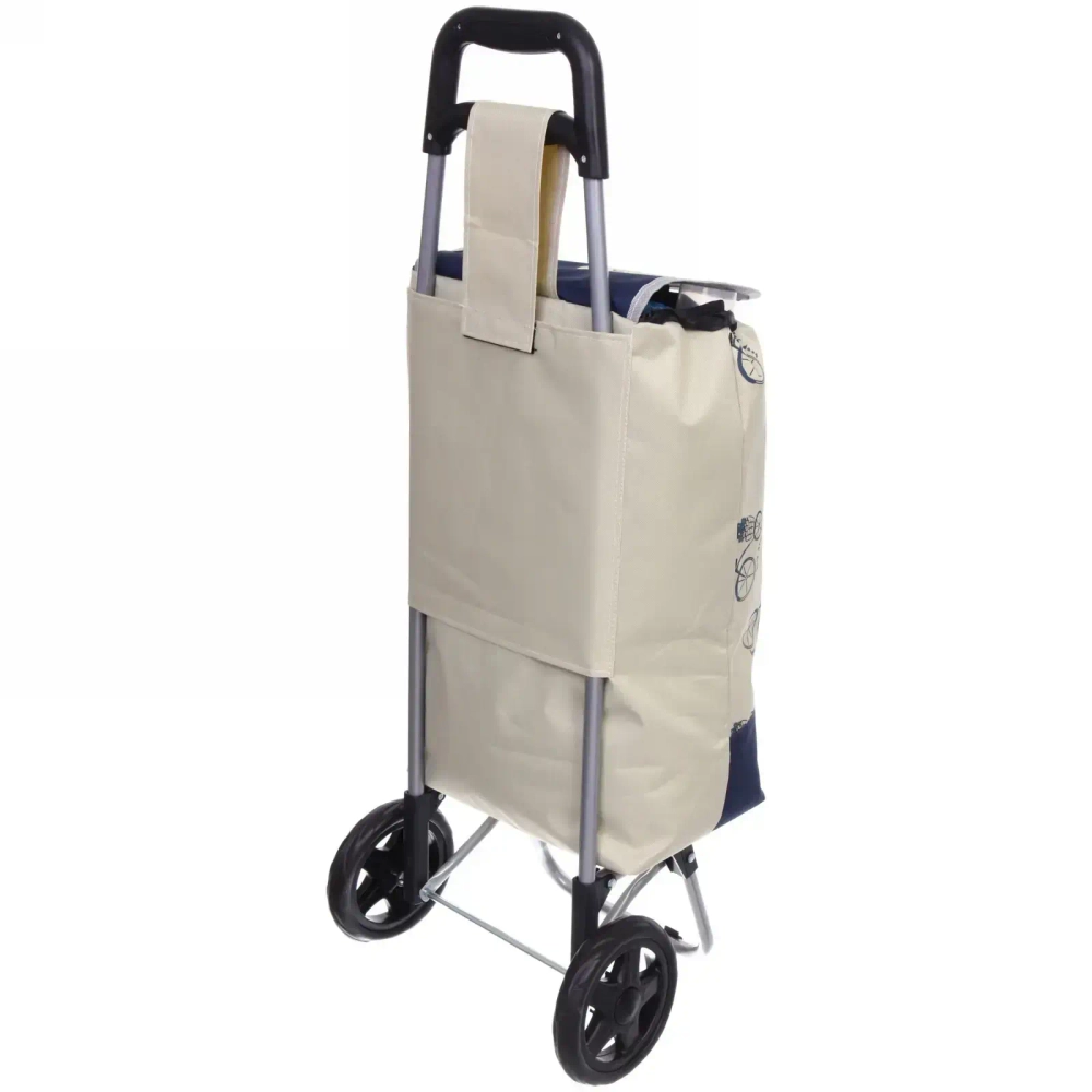 Тележка хозяйственная с сумкой (88*34*30см, колеса 15см,грузоподъемность до 25 кг) велопрогулка DC-308A