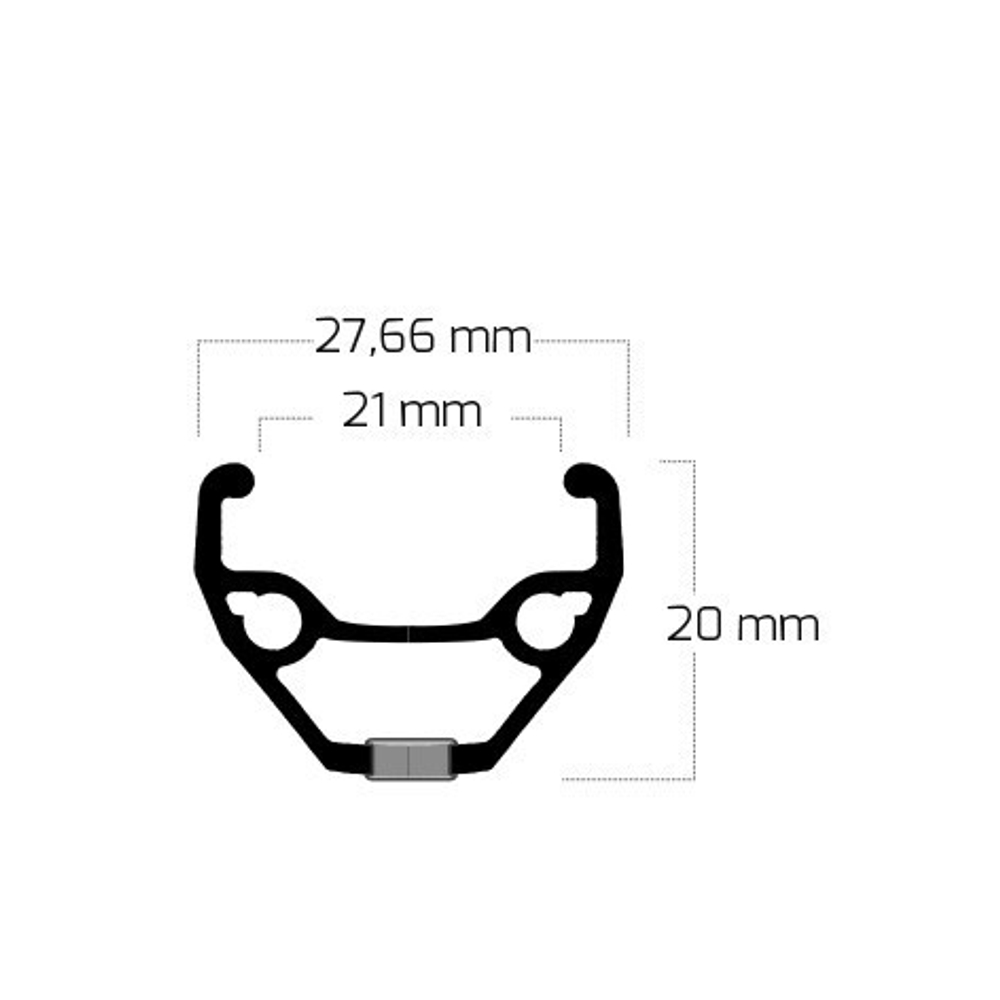 Обод Ryde Taurus 21 27,5" 32отв. белый