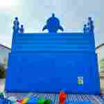 Коммерческий надувной батут с горкой «В гостях у моря»  10*6*6,1 м.