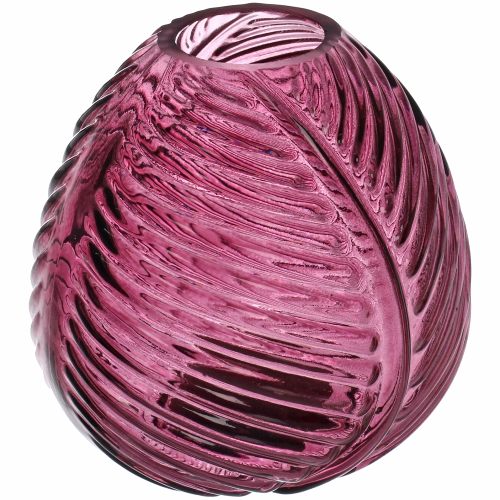 Ваза стеклянная «Луана» 11*12см розовая