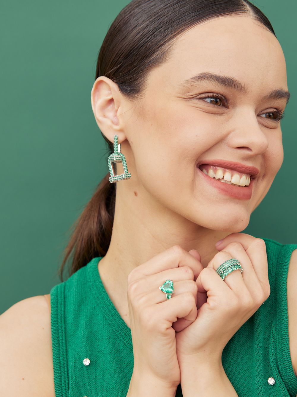 КОЛЬЦО "FALL IN LOVE MINT"