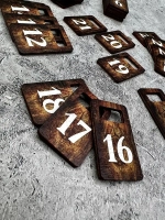 Номерки для гардероба 3х5 см