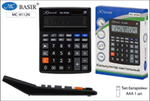 Калькулятор настольный 19,8*15,4*3,5см. 14-разрядный, двойное питание, наклон дисплея в коробка (Basir)