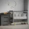Детская кроватка с продольным маятником Incanto Anniken Графит/бук