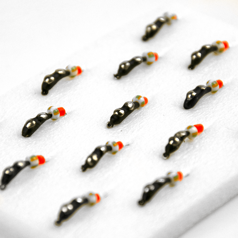 Мормышка вольфрамовая точеная "Уралка+2 коронки+бисер петелька" 2мм (15шт/уп)