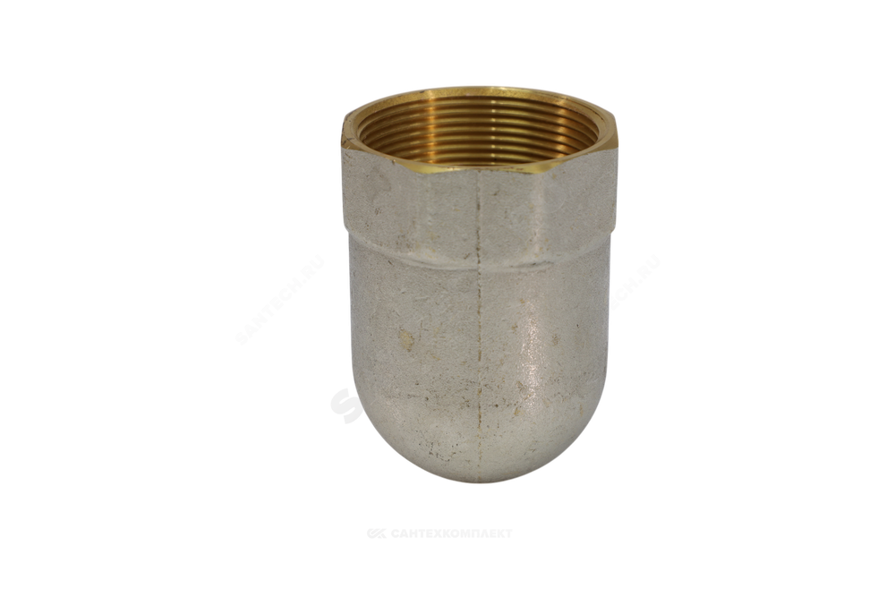 Угольник латунь никель Ду 32 (1 1/4") ВР/ВР 9001 ГОСТ 32585-2013 Aquasfera 9001-04