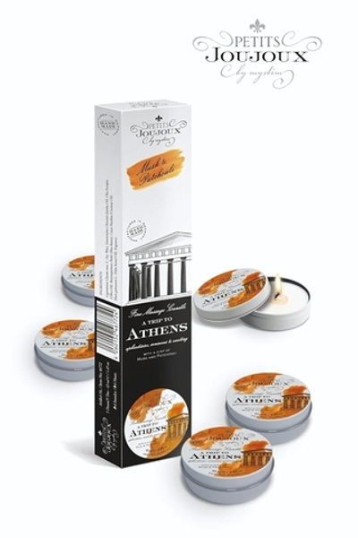 Набор из 5 свечей Petits Joujoux Athens с ароматом муската и пачули