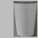 Кашпо для цветов пластиковое 15л d-30см «Модерн Максимум» Оливковый