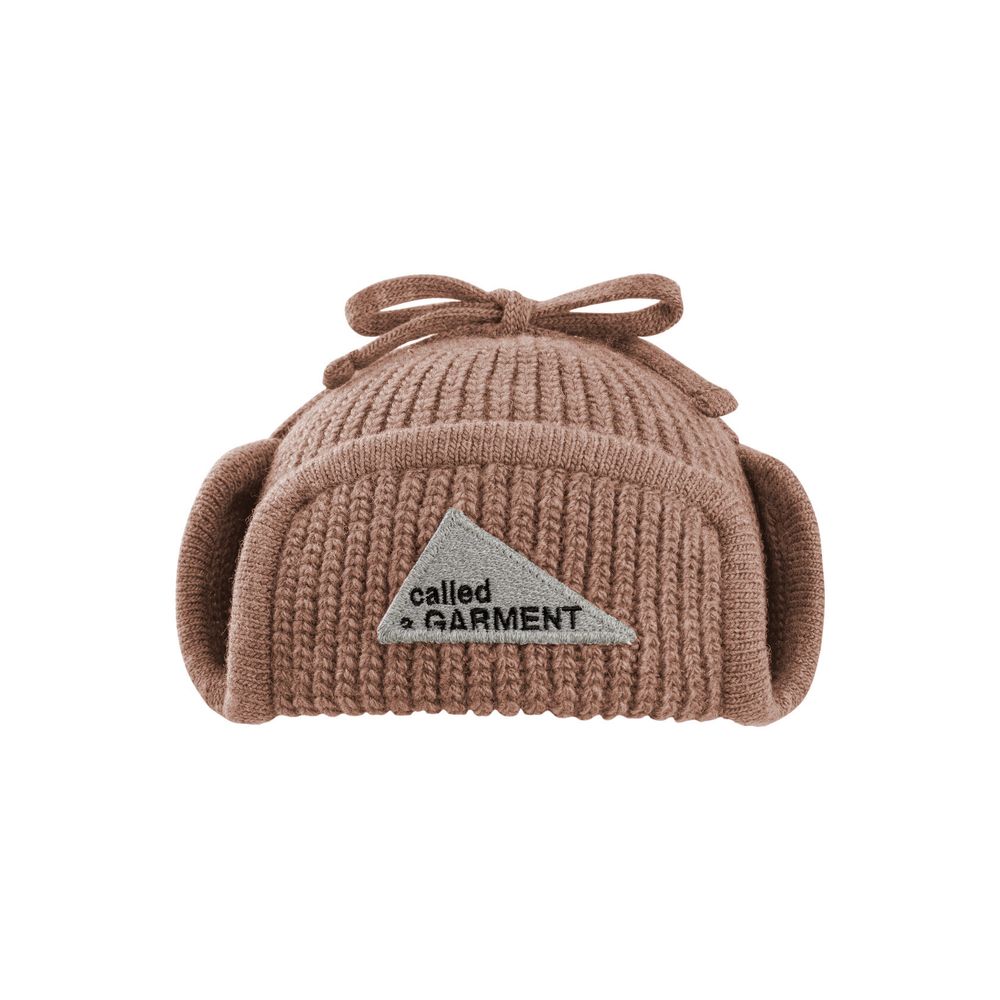 Шапка Called a Garment Mountain Earflap Beanie светло-коричневая