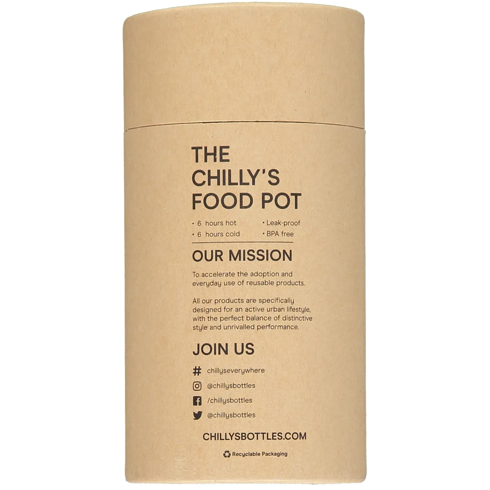 Chilly's Bottles Матовый обеденный термос 500 мл Синий