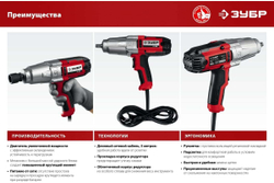 Ударный сетевой гайковерт ЗУБР ГС-300 К