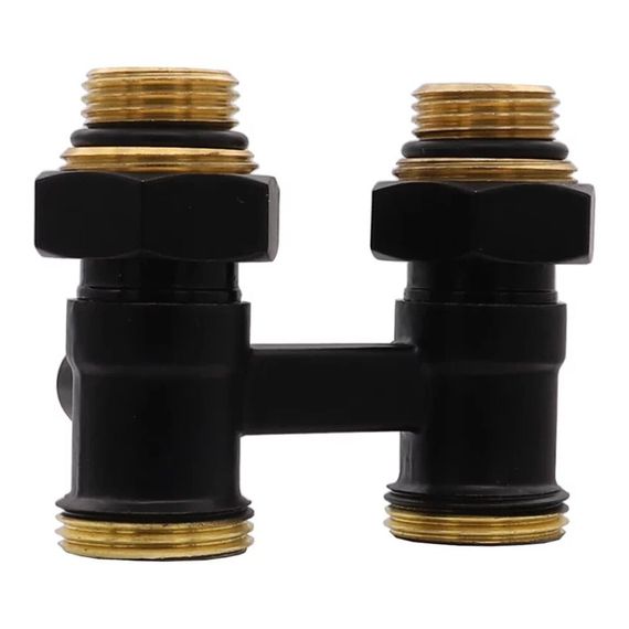 Вентиль для радиатора VIEIR Мультифлекс 3/4quot; прямой, черный VR308-C (48/1) купить в Москве и Московской области по низкой цене с доставкой по России — (1) Вентиль для радиатора VIEIR Мультифлекс 3/4quot; прямой, черный VR308-C (48/1) — (1)