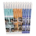 Ручка пиши-стирай "Аниме", 0,5мм, синяя, с трехгранным грипом, 3 цвета микс